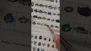 Peguei o último peixe! ✨🎣 #hobonichi #acnh #planning #journal