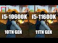 Intel Core i5-10600K vs Intel Core i5-11600K (Z490) — Test in 10 Games! [1080p, 1440p]