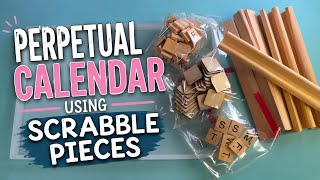 Resin Eco Calendar using Scrabble Pieces LETSRESIN