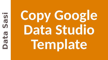 How to copy a Google Data Studio template to use with your data?