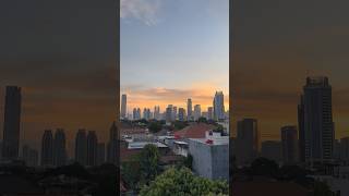 Stunning Jakarta sunset