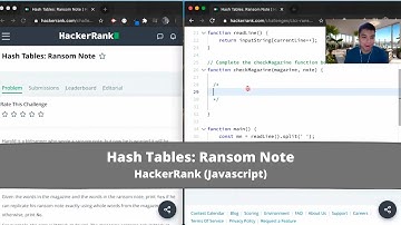How to Solve "Ransom Note" on HackRank? - Javascript Hash Tables