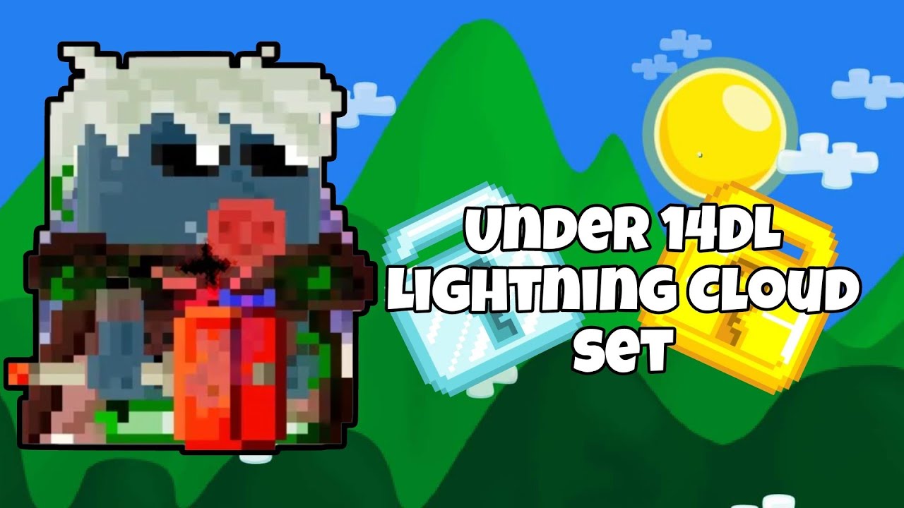 Growtopia Under 14DL Lightning Cloud Set (2023)