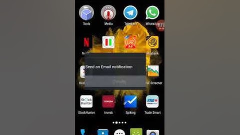 Setting price alert using investing.com