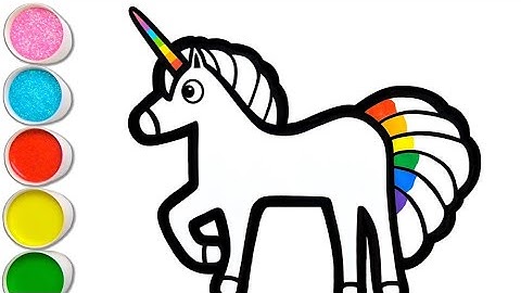 Standing Magic Unicorn | Learn How to Draw Basics With This Video #29