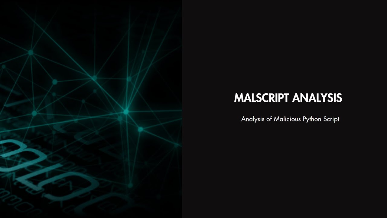 Analysis of Malicious Python Script - YouTube