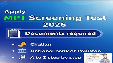 How to Apply CSS MPT Screening Test 2025 - 26