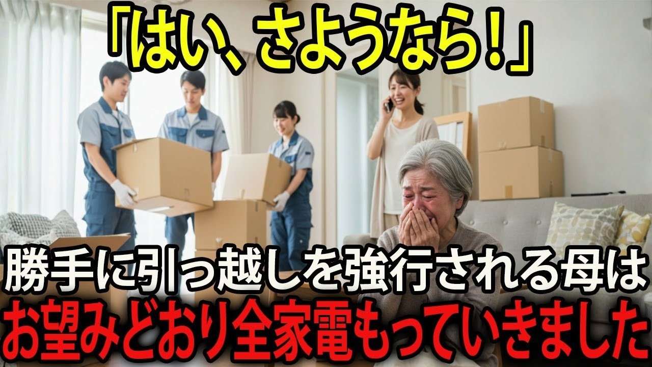 「30年も尽くした母を追い出すの？」と懇願する私。娘「早く出てけ！」→だが引っ越し業者が運び出したのは私以外の 全家財 だった…