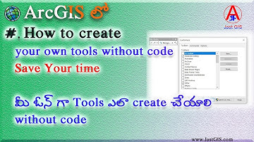 How to Create Customized Toolbar in ArcGIS | Create your own Customized Toolbar | By JastGIS