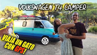 #36 Volkswagen Transporter T4 Camperizada por 3500€ y Viajan con Gato con GPS! | Al Son de mi Furgón