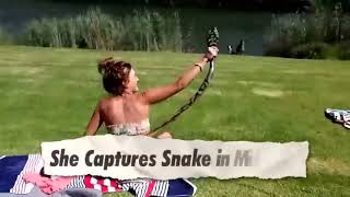 Big Bad King Cobra Attacks Bikini Girl Who Fights Back & Strangles Him To Death Like A Real Hero ???