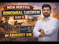 BINOMIAL THEOREM CLASS-6 BY ABHIJEET SINGH #nda #missionnda