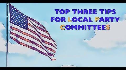 60 Seconds with OCPF: Top 3 tips for local party committees