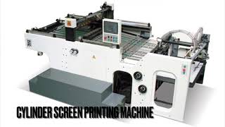 Cylinder screen printing machine (spot UV coating machine)