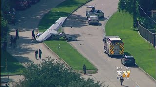 Small Plane Crashes Near Houston, Hits Cars And Power Lines