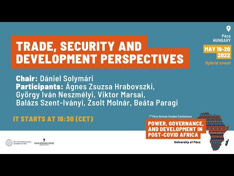 Panel 4: Trade, Security and Development Perspectives