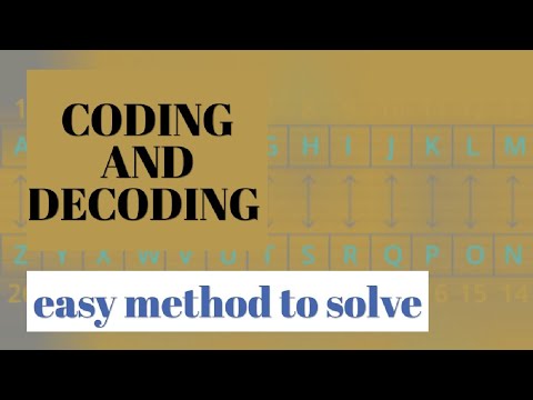 how we solve coding and decoding questions || verbal ||exercise  no 6