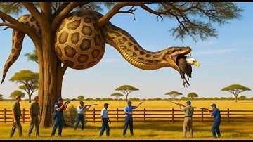 Brave Heroes Rescue Poor Vulture from the Jaws of a Giant Mutant Python 🐍🦅
