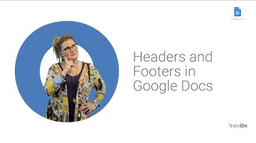 Headers, footers, page numbers and more in Google Docs
