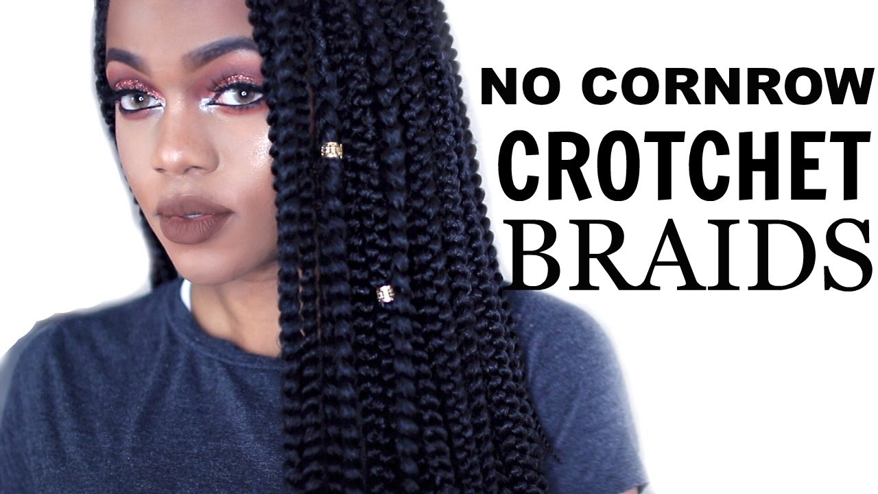 NO CORNROW CROCHET BOX BRAIDS tutorial (detailed explanation)  | Luchi Loyale