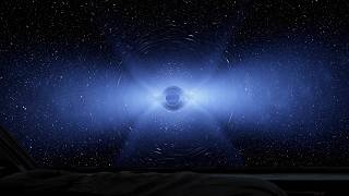 Drifting Alone Beside a Black Hole | Ambience and Brown Noise for Deep Sleep