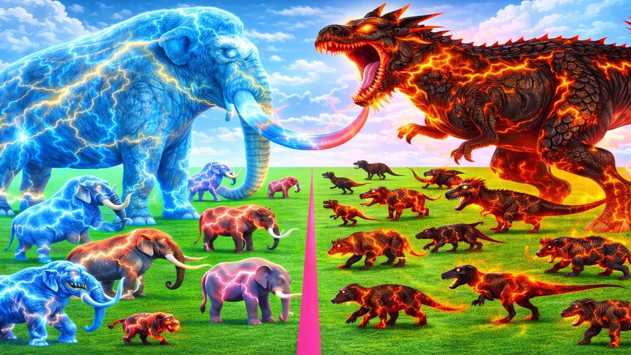 Incredible Animals Race vs Dinosaurs vs Prehistoric Mammals Speed Race Run: Who Will Win?ARBS #2026
