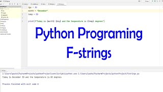 Learn Python Programming - Using Variables in Strings