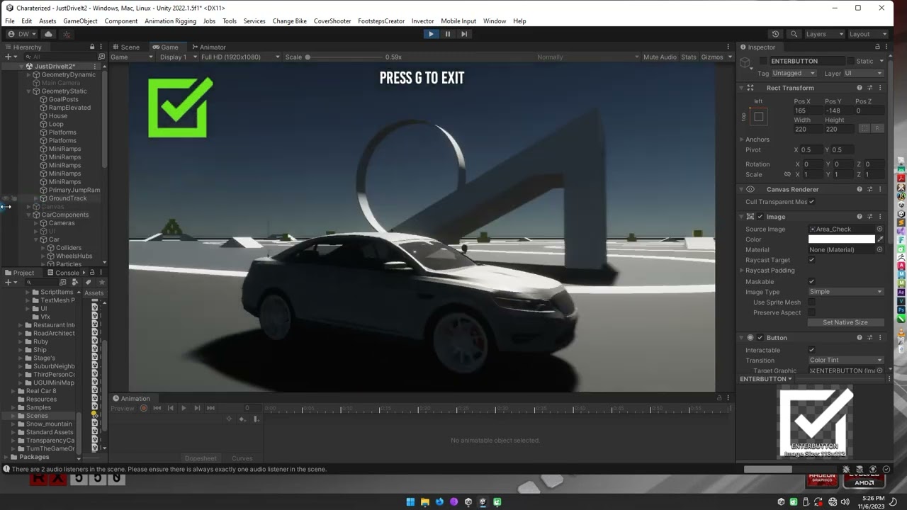 Unity 3D Perfect Enter/Exit Car with Base unity sources