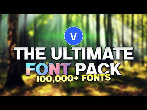 VEGAS Pro 19: The FREE Ultimate Font Pack! 100,000+ FONTS 🔥