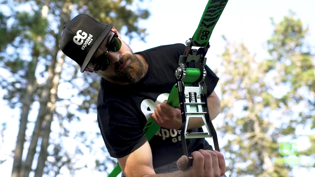 Exposed Gear How to Set Up our Slackline Kit YouTube
