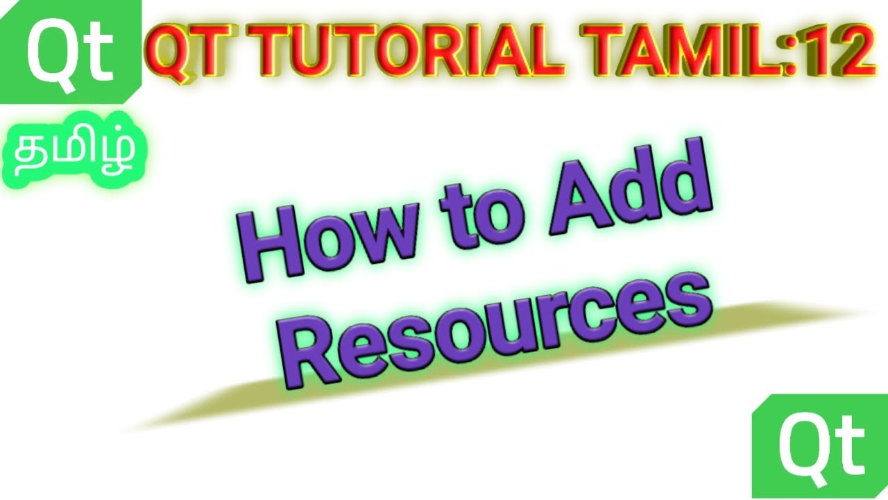 12. QT Tutorial தமிழ் : How to Display image using Label in QT - in ...