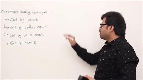 parameter passing techniques call by name