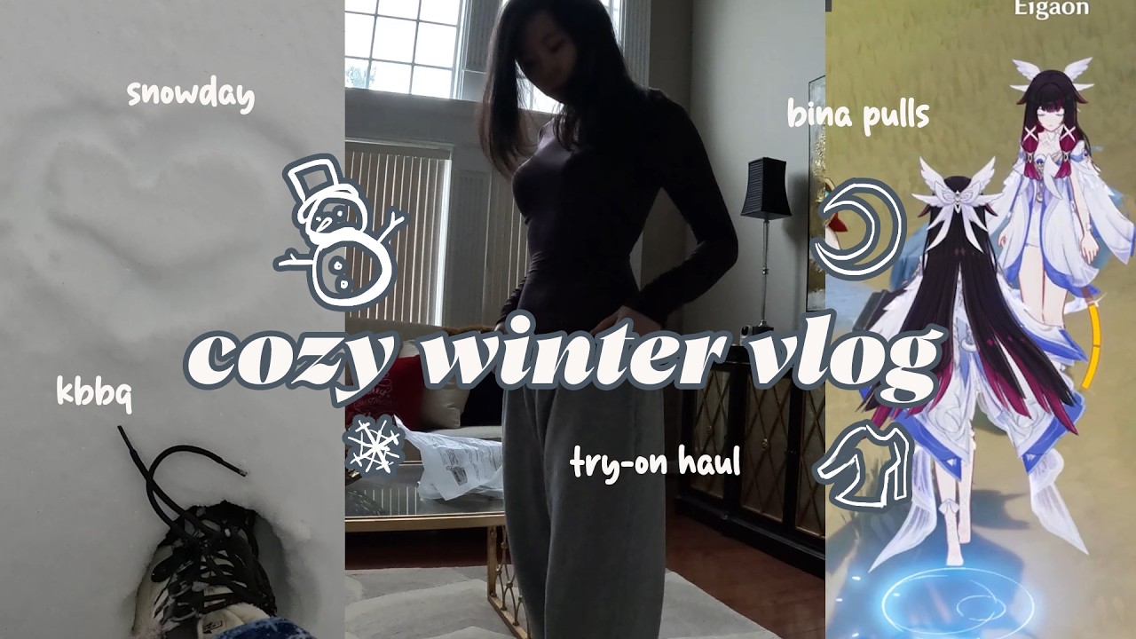Уютный зимний видеоблог ❄️/ примерка одежды Skims, снег, колумбина и работа над собой