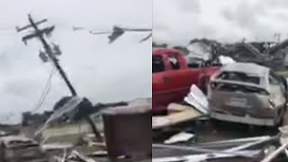 Damage left in wake of La Grange, Texas tornado