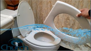 How To Replace A Broken Toilet Seat Cover | Church 585EC Toilet Seat Review