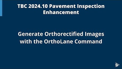 TBC 2024.10 Ortho Lane