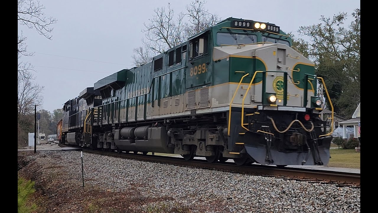 Eastbound NS 378 With 8099 Leading Down The CofG District 