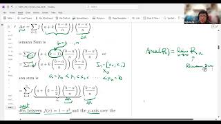 Riemann Sums & The Definite Integral (NU MATH 220-2)