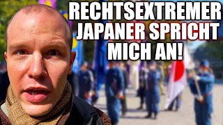 Rechtsextremer Japaner spricht mich an! - Fest zur Staatsgründung Japans 【Japan Vlog】