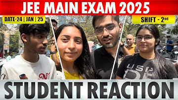 JEE MAIN JAN 24 Shift 2 student reaction #jee