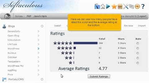 Deciding on a softaculous script