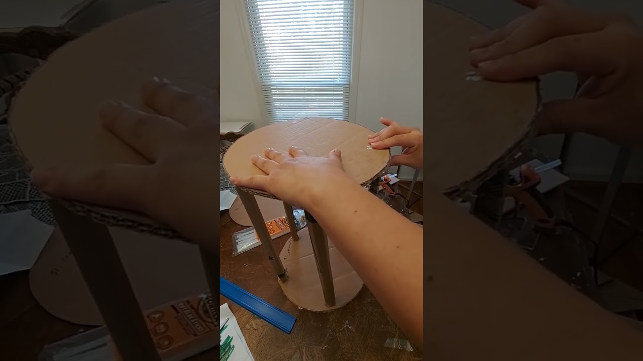 Armando piñata Giratoria primera parte!!piñata giratoria,piñata torno