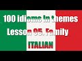 100 idioms in themes. Italian idioms. Part 5. Family