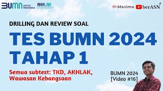 DRILLING DAN REVIEW SOAL TES TKD BUMN 2024 SEMUA SUBTEST