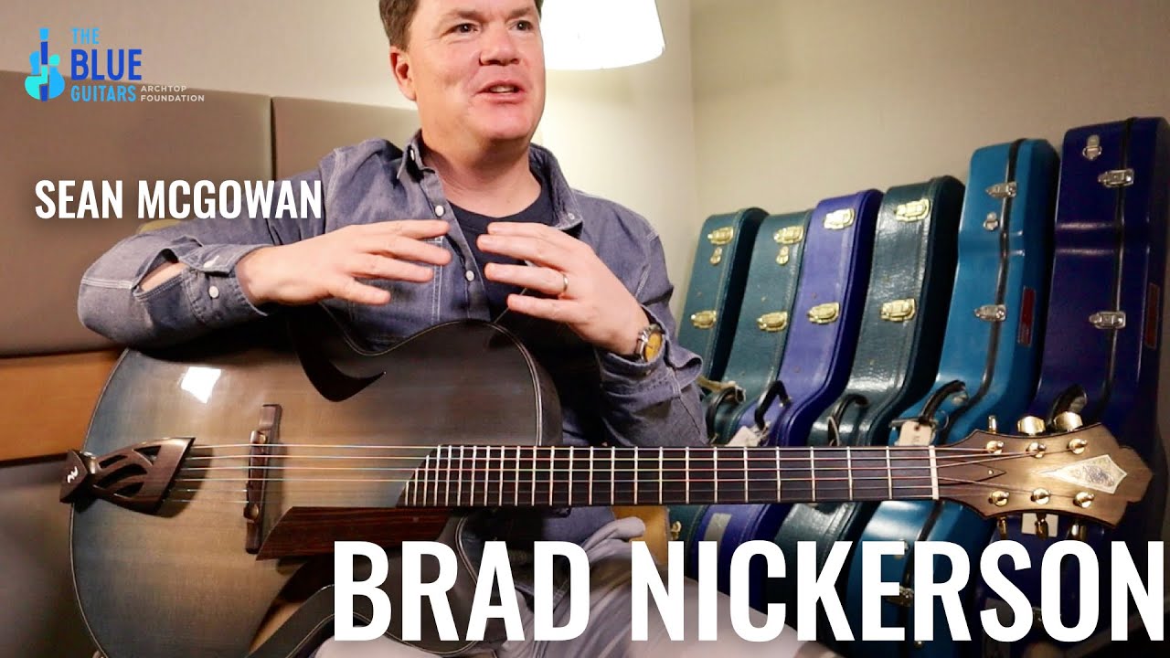 Guitarist SEAN MCGOWAN - Hanging out with luthier BRAD NICKERSON in the 1990s - The Blue Guitars