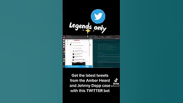 Learn to make #twitter bots and get the latest tweets from #amberheard vs #johnnydepp