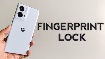 How to set Fingerprint Lock in Moto Edge 50 Fusion [English] | Onscreen Fingerprint Lock