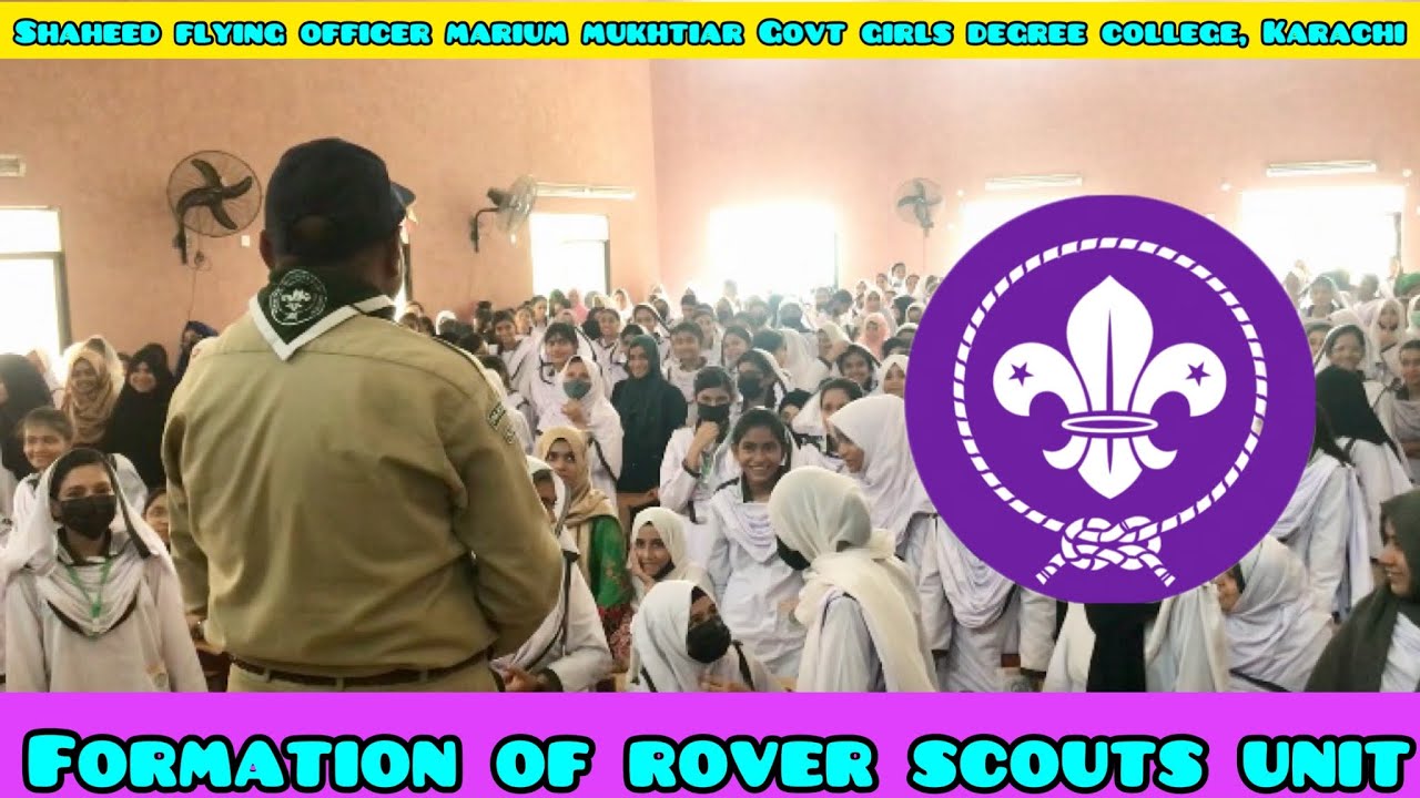 Formation of rover scouts unit | Shaheed Flying Officer Marium Mukhtiar Govt Girls Degree College