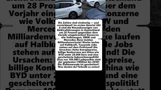 E-AUTO-KOLLAPS! Q1 2026: Neuzulassungen brechen um 28% ein — Werke stehen auf Halbkraft!