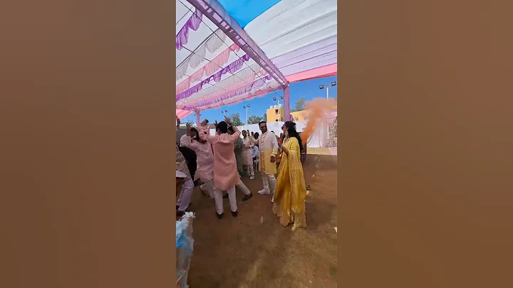 Haldi ceremony 😎🔥 | wedding | bride and groom | #trending #shorts #videos #shortsfeed